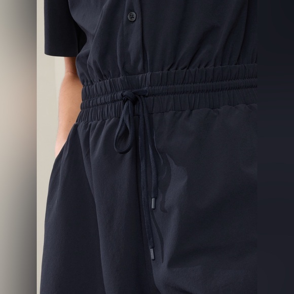 Athleta Avenue Romper Navy Blue - Picture 6 of 9
